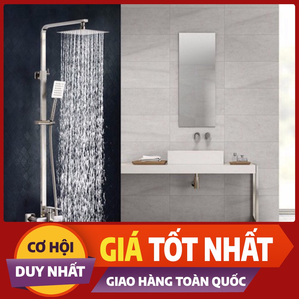 Bộ sen cây vuông Inox 304 nóng lạnh cao cấp SC 16