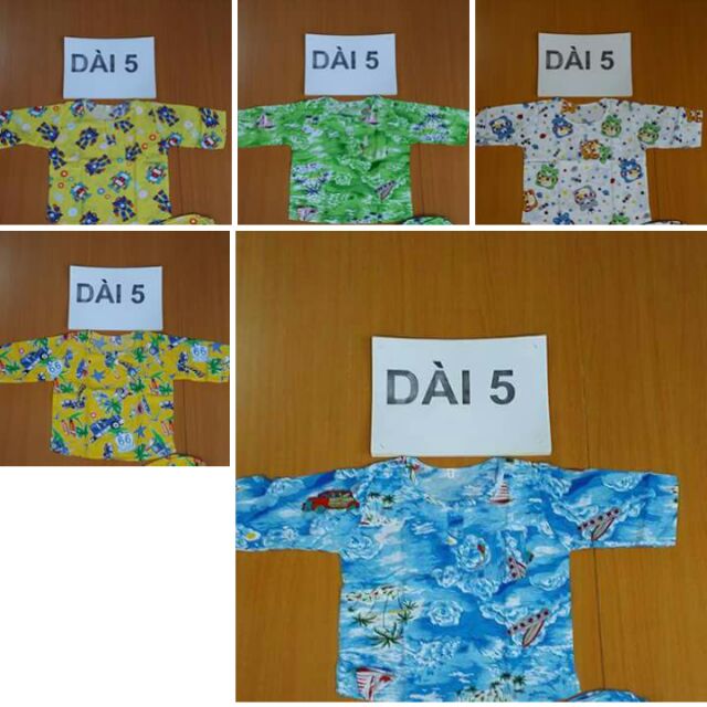 Combo 5 bộ tole dài size 5
