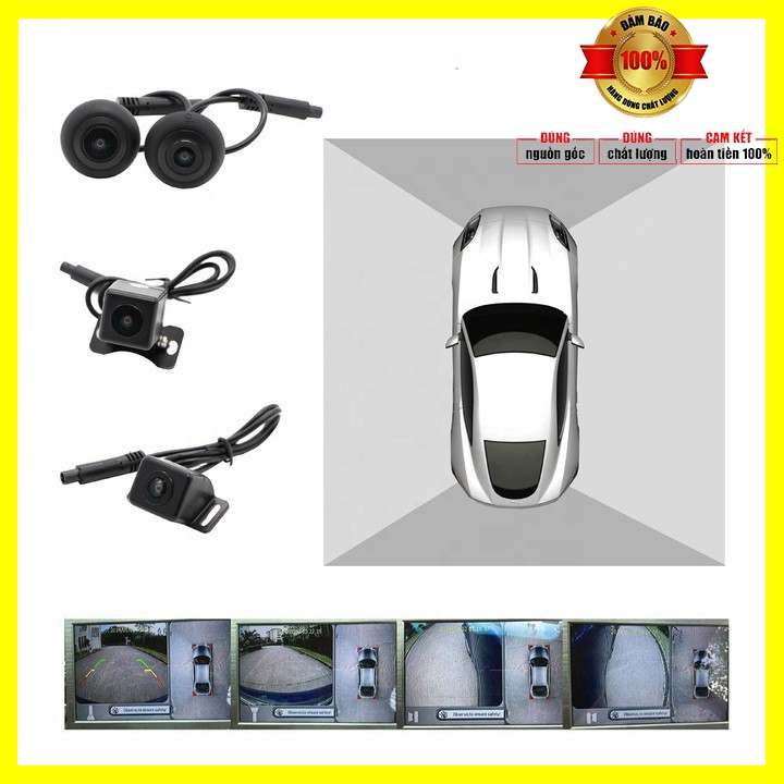 Camera hành trình 360 cao cấp Lotusviet chuẩn AHD dành cho tất cả các loại xe ô tô có màn hình hiển thị LV-558 - BH 12T | BigBuy360 - bigbuy360.vn