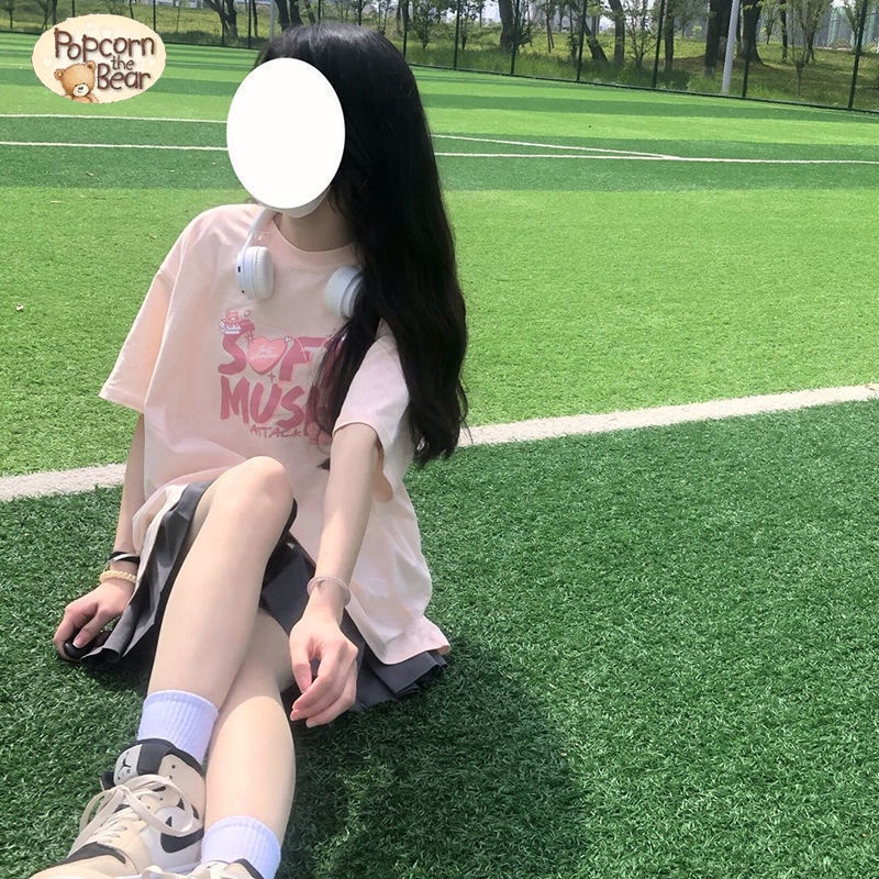 Áo Thun Cotton Ngắn Tay Thời Trang Mùa Hè 2022 Dễ Thương Cho Nữ