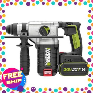Máy khoan búa dùng pin li-ion 20v worx green wu388 máy khoan chất lượng cao
