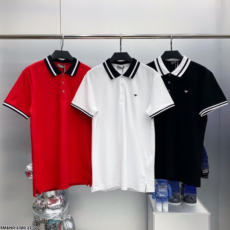 Áo Polo Nam Viền Trắng Ong Đơn Giản Cực Hot - Áo Nam Polo Đi Ỏ Ong Cao Cấp