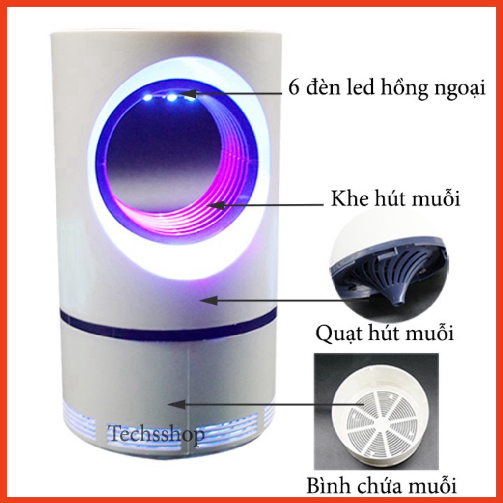 Máy Bắt Muỗi Thông Minh - Đèn Bắt Côn Trùng Hiệu Quả Có Cổng USB Tiện Lợi ⚡ Freeship ⚡