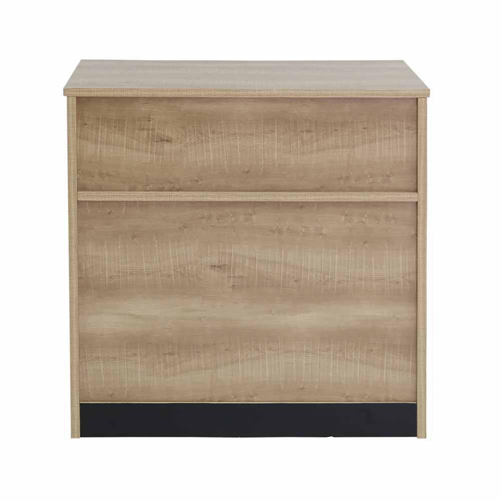 HomeBase FURDINI Tủ gỗ 2 ngăn LOFT style Thái Lan W59xD39xH65Cm màu gỗ tếch