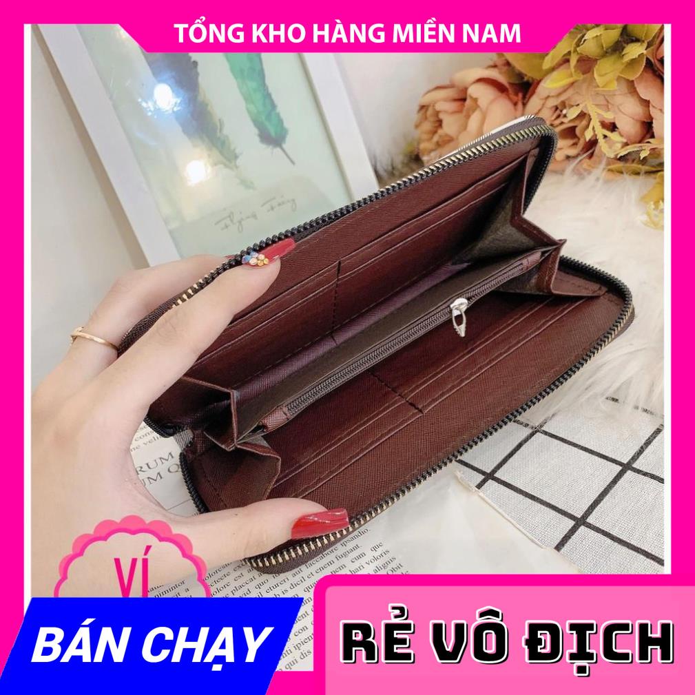 VÍ DA IN LOGO CHUẨN QC SIÊU ĐẸP ❤ẢNH THẬT❤ VÍ NỮ