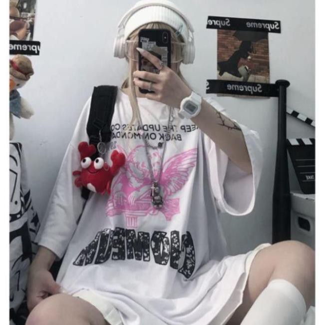 ÁO THUN, ÁO PHÔNG TAY LỠ UNISEX FORM RỘNG OVERSIZE NELLY ANIME M784 KL SHOP TTSHOP ❣  ཾ