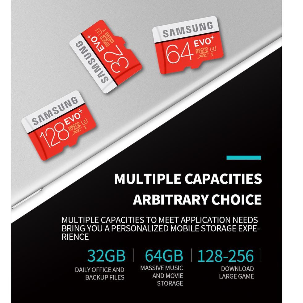 Thẻ Nhớ Samsung Micro Sd 32gb / 64gb128gb / 256gb / 512gb Class 10 Evo Plus Sd | BigBuy360 - bigbuy360.vn