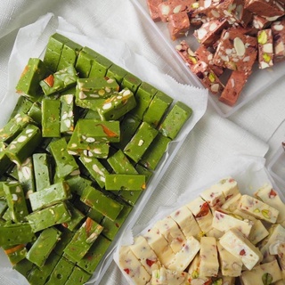 Kẹo nougat siêu hạt ít ngọt taro homemade, kẹo hạnh phúc hạt dinh dưỡng