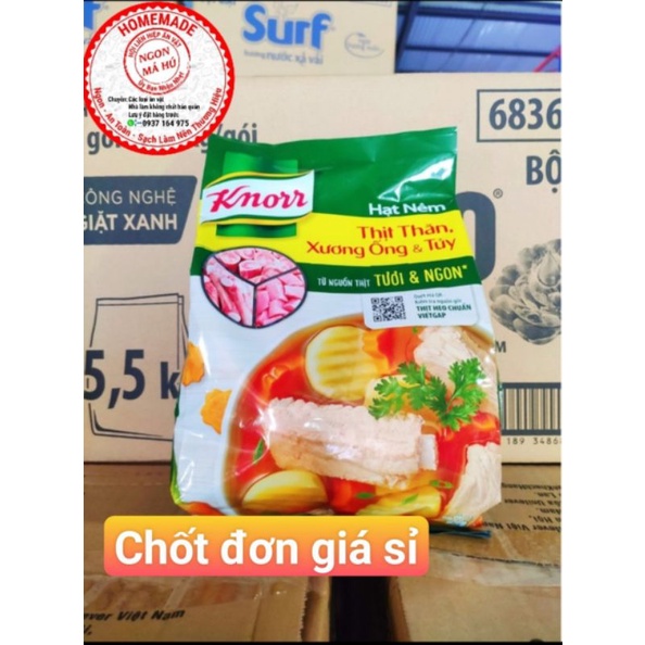 KNORR HẠT NÊM TỪ THỊT VÀ XƯƠNG 1.8KG 1,8 kg GÓI LỚN BIG SIZE