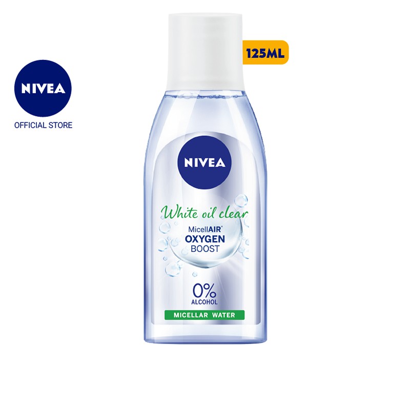 [Mã FMCGMALL -8% đơn 250K] Nước tẩy trang NIVEA kiểm soát nhờn White Oil Clear Micellar Water (125ml) - 86610