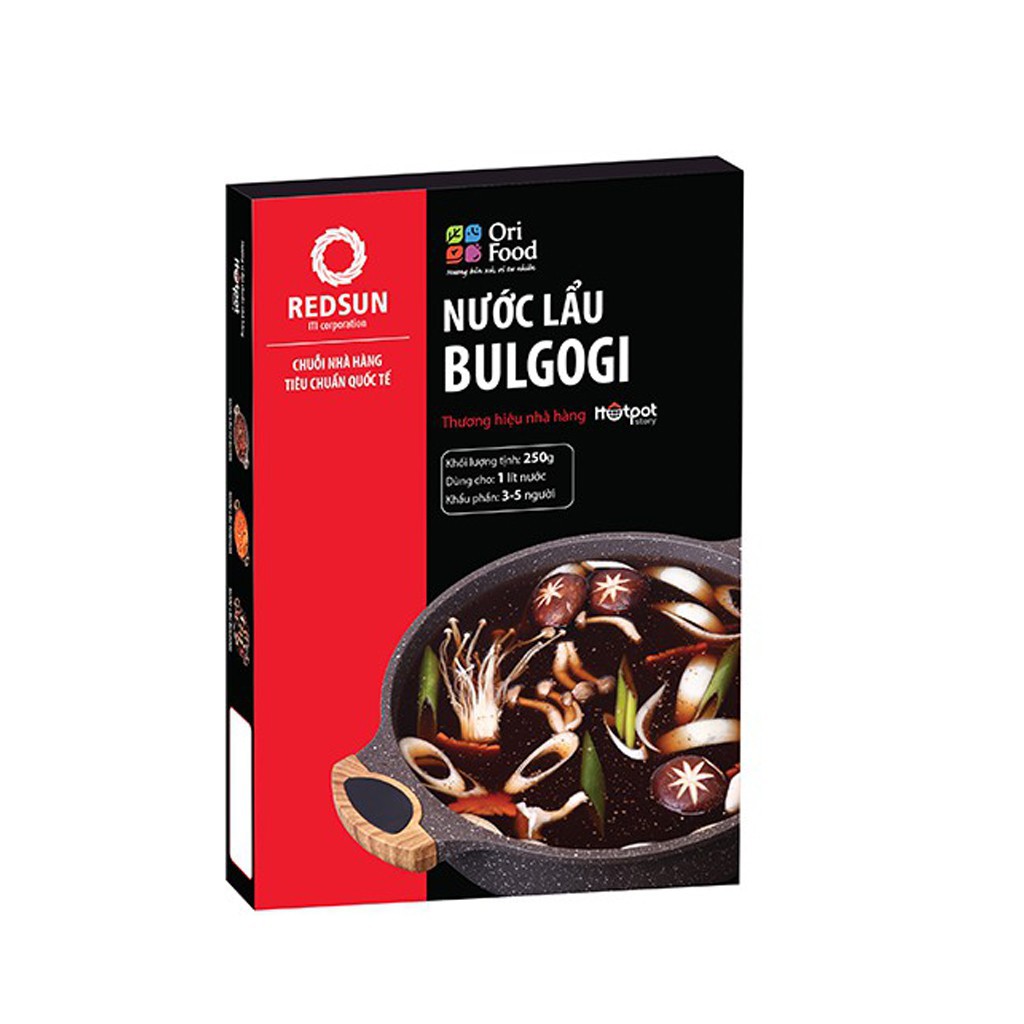 Nước cốt lẩu BULGOGI Premium (Hộp 250gr) Hương vị chuẩn nhà hàng Hotpot Story