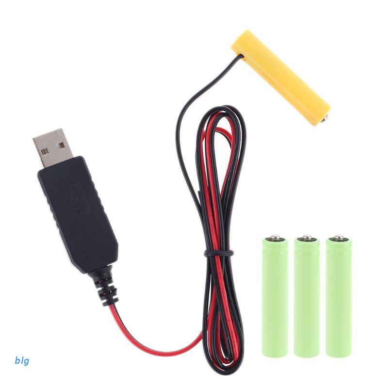 Dây Cáp Sạc Pin Blg Lr03 Aaa 1 Đến 4 Pin Aaa