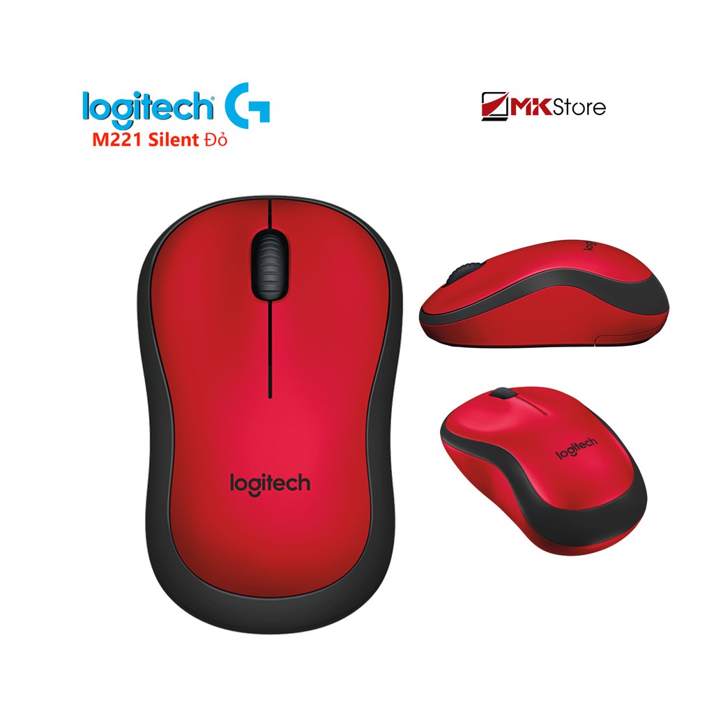 Chuột không dây Logitech M221 Silent Color