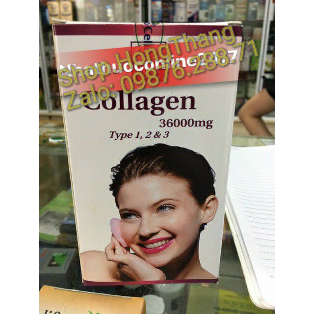 VIÊN UỐNG COLLAGEN 36000mg TYPE 1,2.3 HỖ TRỢ DA,LÀM ĐẸP DA(60 viên)