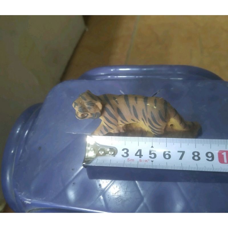 Tượng hổ rừng mini gốm sứ Bát Tràng (nhiều kích thước) làm mô hình trang trí tiểu cảnh, trang trí bể cá