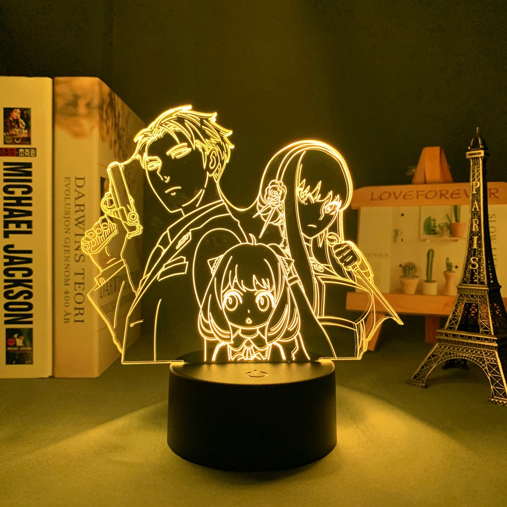 Đèn Ngủ Gia Đình Hình anime Có Thể Thay Đổi Màu Sắc