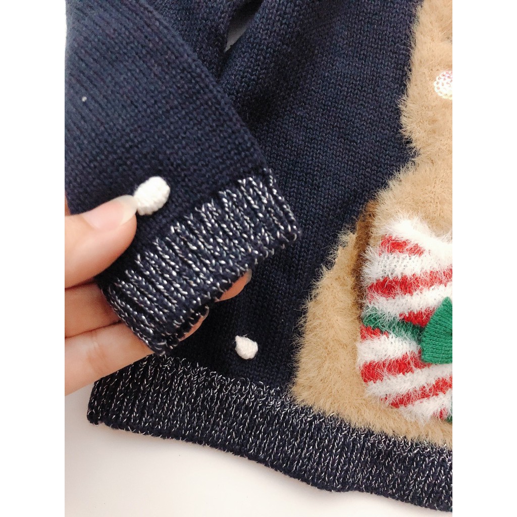 Áo len Noel cực xinh hình nổi 3D cho bé