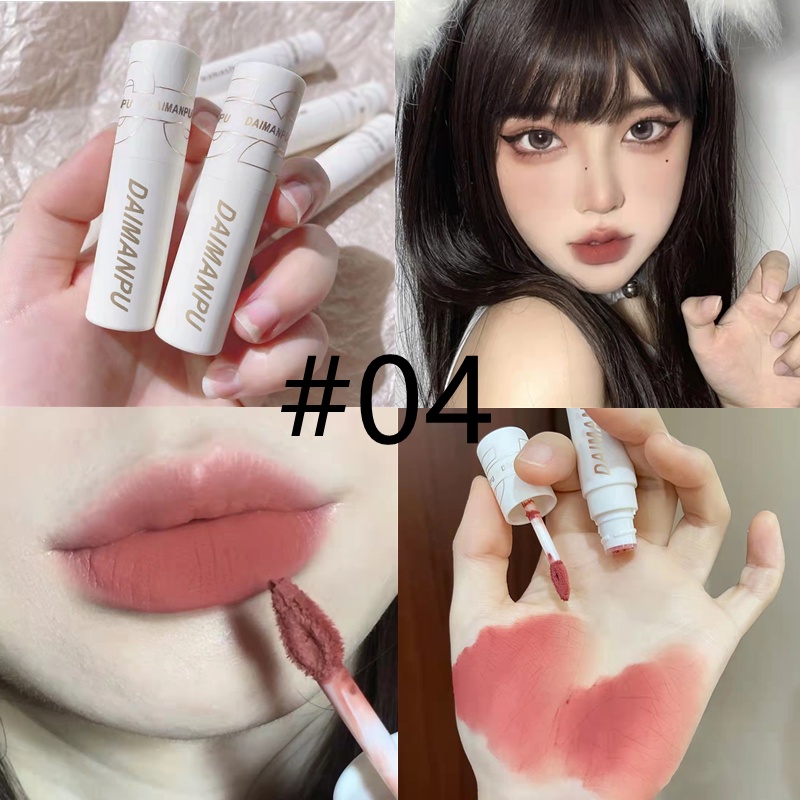 Son Kem Màu Nhung Lì Daimanpu nội địa trung Lâu Trôi Không Phai Màu Không Dính Cốc