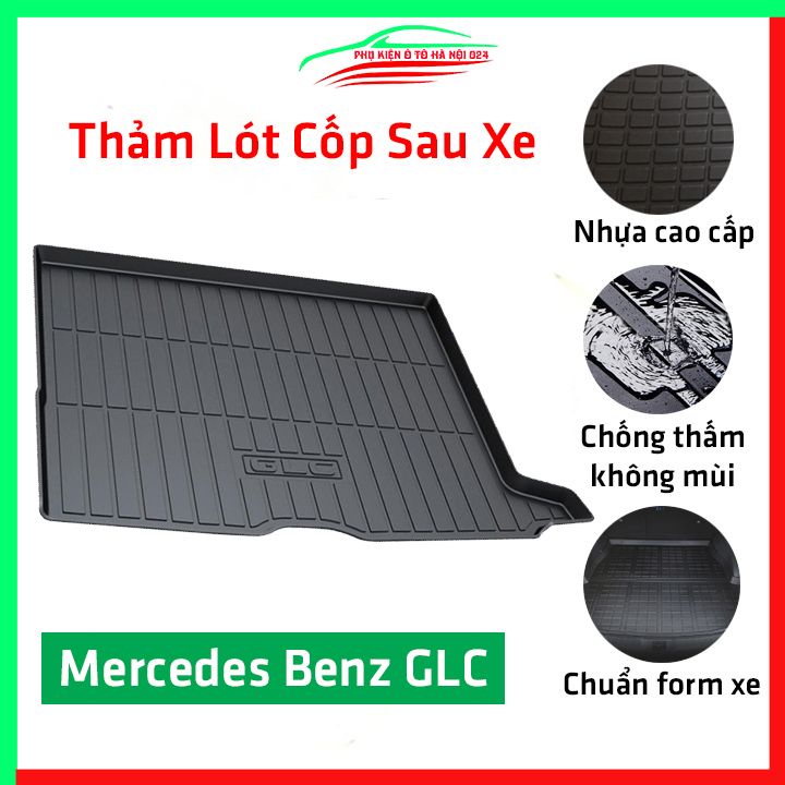 Thảm nhựa lót cốp Mercedes - Benz GLC 2016-2021 nhựa dẻo dày dặn đàn hồi tốt