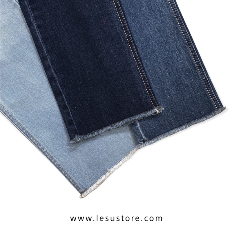 ẢNH TỰ CHỤP Quần jeans Ống Đứng trơn lai tua dài 88cm