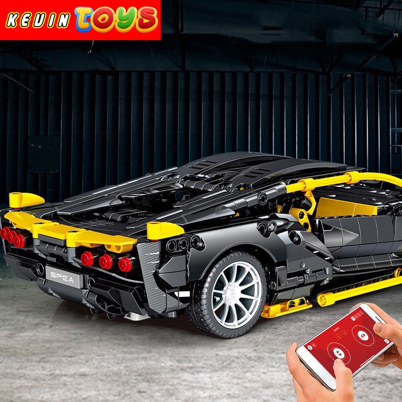 Đồ Chơi Lắp Ráp Kiểu LEGO Technic Xe Điều Khiển Từ Xa RC Siêu Xe Lamborghini Aventador SV No.701954 Với 1254 Mảnh Ghép