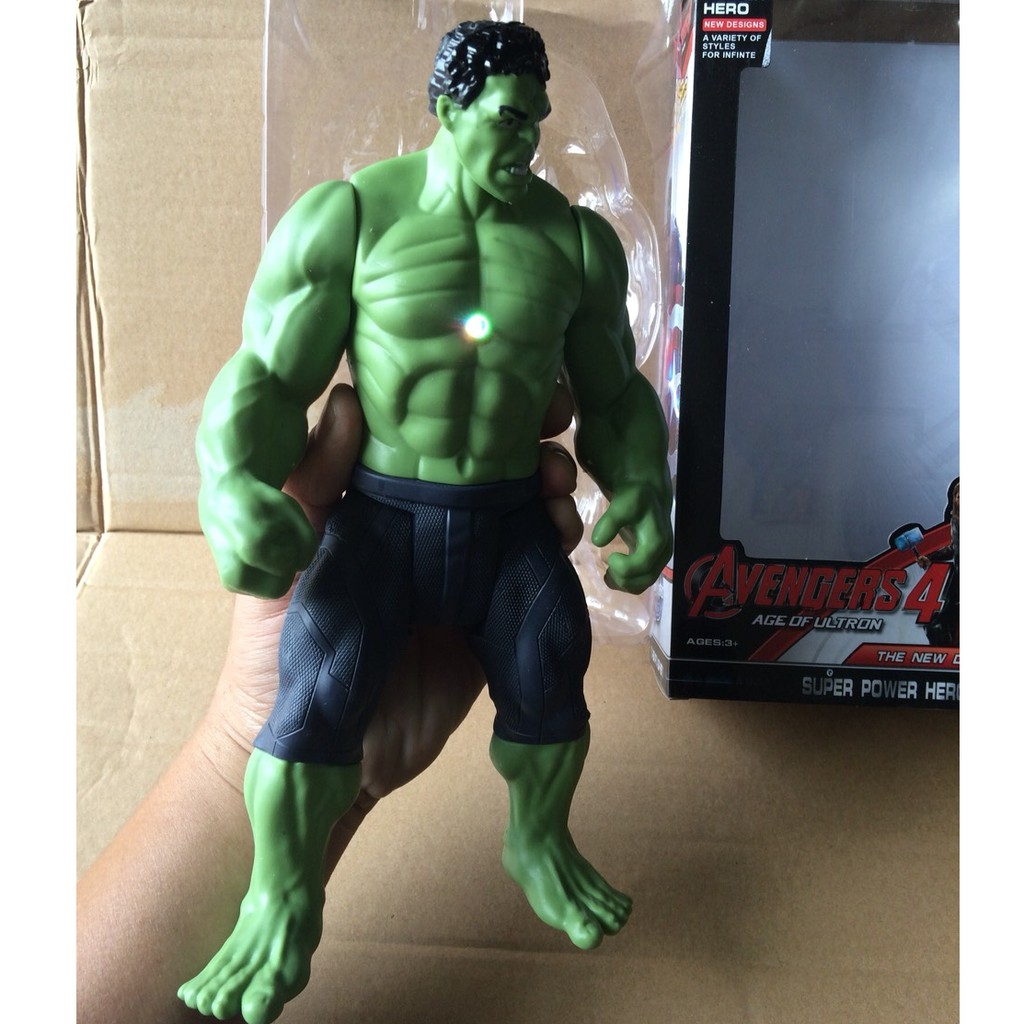 Siêu nhân người Xanh khổng lồ Hulk dũng cảm, 27x16cm có đèn, no.1883+1