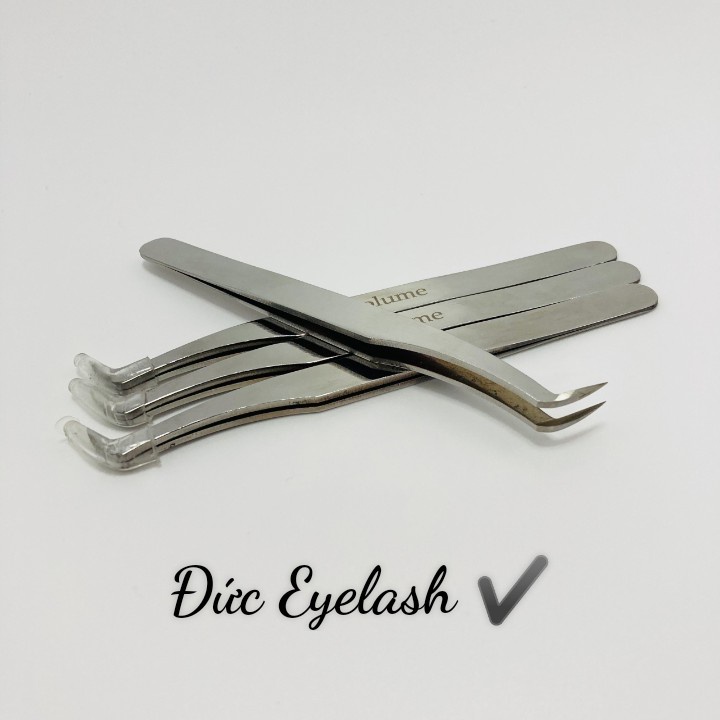Nhíp Volume MEGA BẠC cap cấp, Mũi nhám. dùng để tạo fan, nối mi volume, bao test 15D - 20D_Đức Eyelash