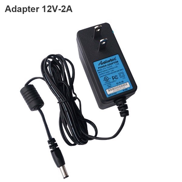 Nguồn Camera, Adapter Actiontec 12v-2A dùng cho camera và đèn Led, chống nhiễu, có đèn báo, ...
