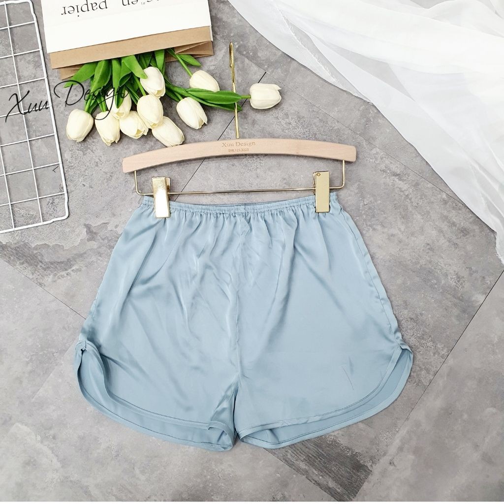 Quần Đùi Lụa Satin Cao Cấp Mềm Mát Thoải Mái