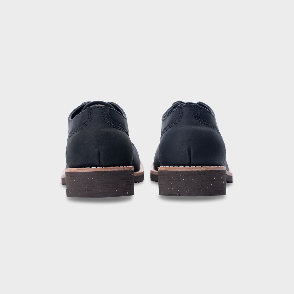 Giày Boots Cổ Thấp Nam Lineman Low-Top Da Bò Đen Sáp Đế Khâu Mckay - Work Boots Thương Hiệu Steeler