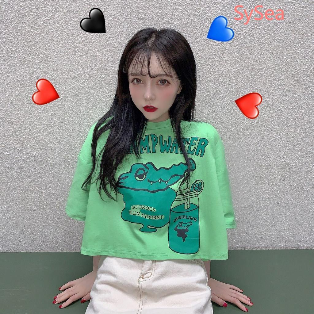 Áo thun tay lỡ dáng rộng thời trang mùa hè dành cho nữ