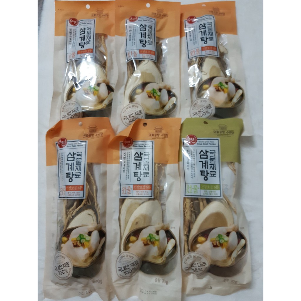 Gà tần sâm Samgyetang Hàn Quốc (gói 70gr) - GIa vị Hàn Quốc