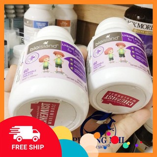 VIÊN UỐNG TĂNG CHIỀU CAO LYSINE BIO ISLAND CHO BÉ TRÊN 6 TUỔI - 24 TUỔI