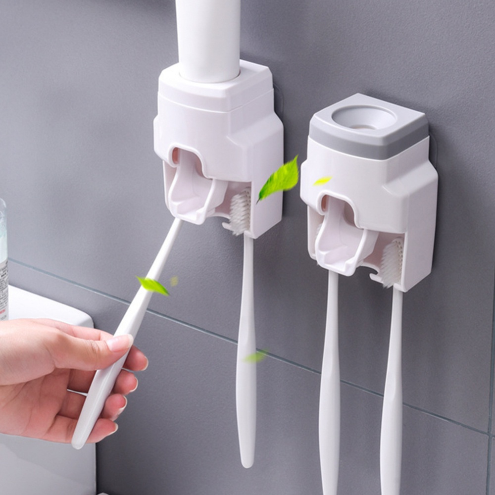 Dụng Cụ Lấy Kem Đánh Răng Tự Động Gắn Tường Tiện Dụng Giá Đỡ