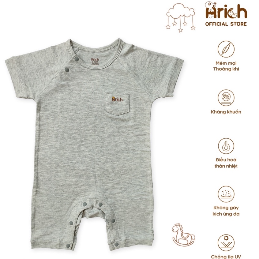 Body cộc tay vải sợi tre Arich