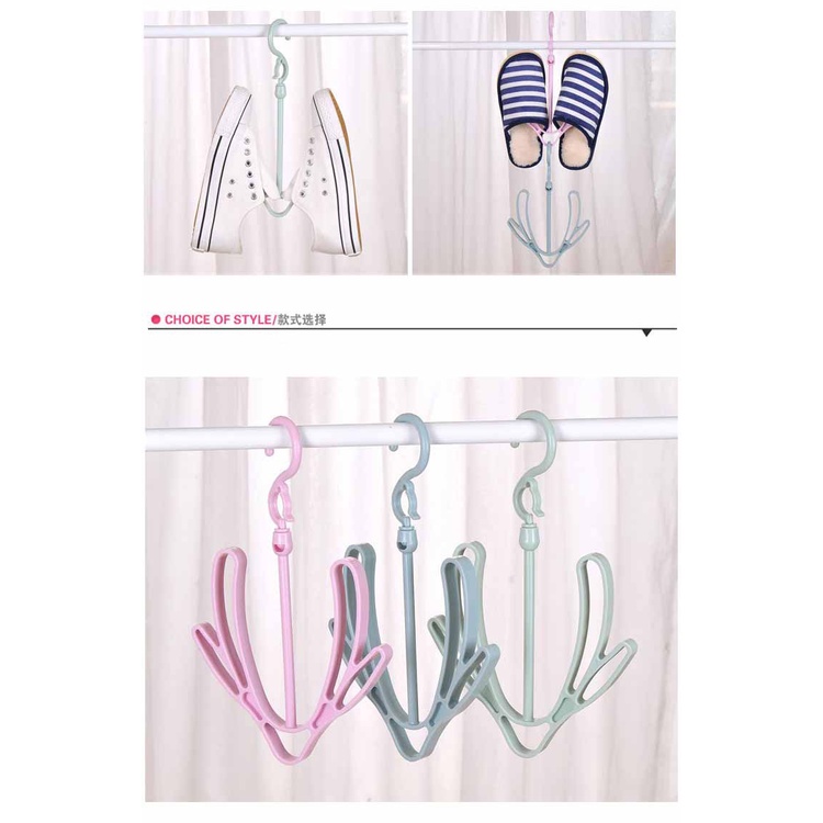 Móc Phơi Giày Đa Năng Xoay 360 Độ