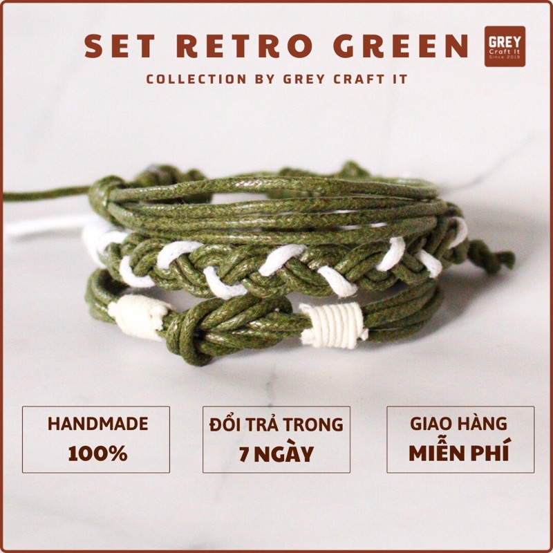 Vòng tay Green Set | Handmade 100% | Nhận ORDER riêng theo yêu cầu