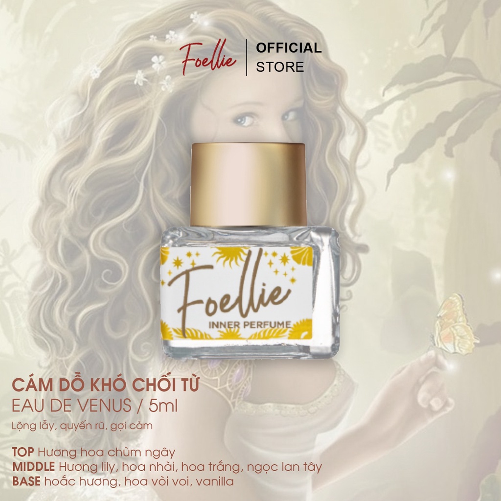 Nước Hoa Vùng Kín Foellie Eau De Venus Inner Perfume 5ml Hương Hoa Ly Quyến Rũ