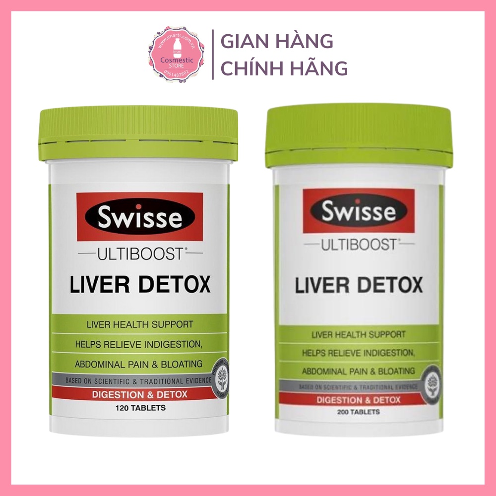 Viên Uống Thải Độc Gan Swisse Liver Detox Thanh Lọc Cơ Thể An Toàn Cho Sức Khỏe