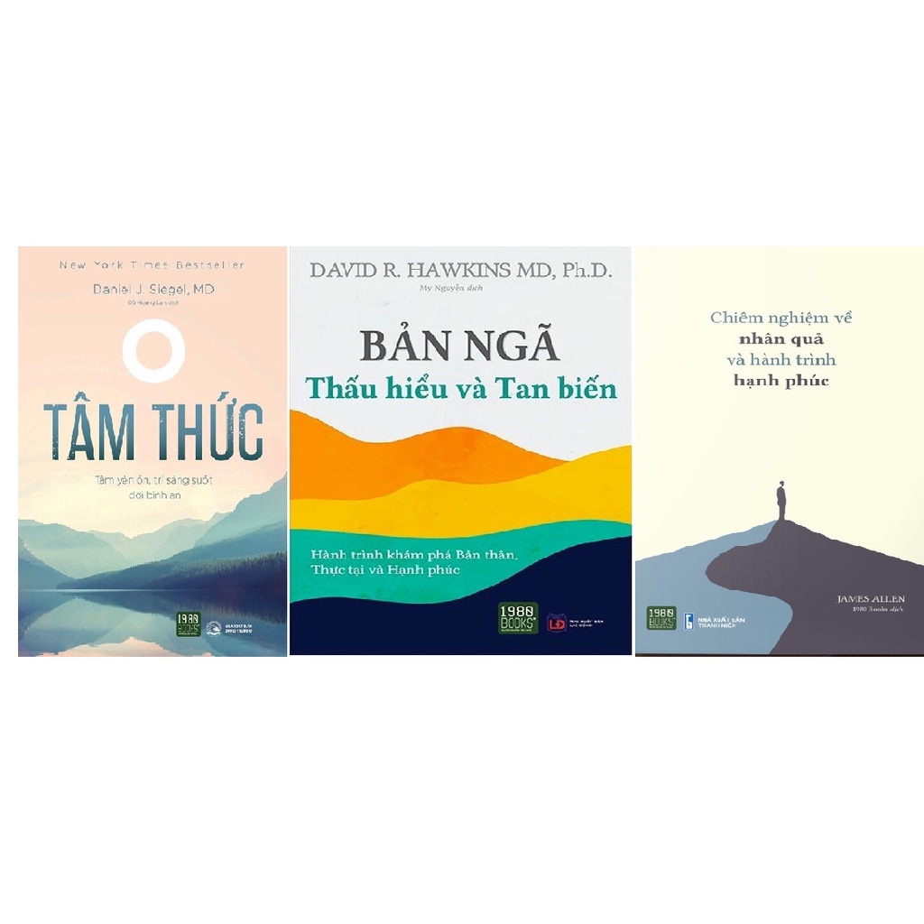 Sách - Combo 3 cuốn Chiêm Nghiệm, Bản Ngã và Tâm Thức