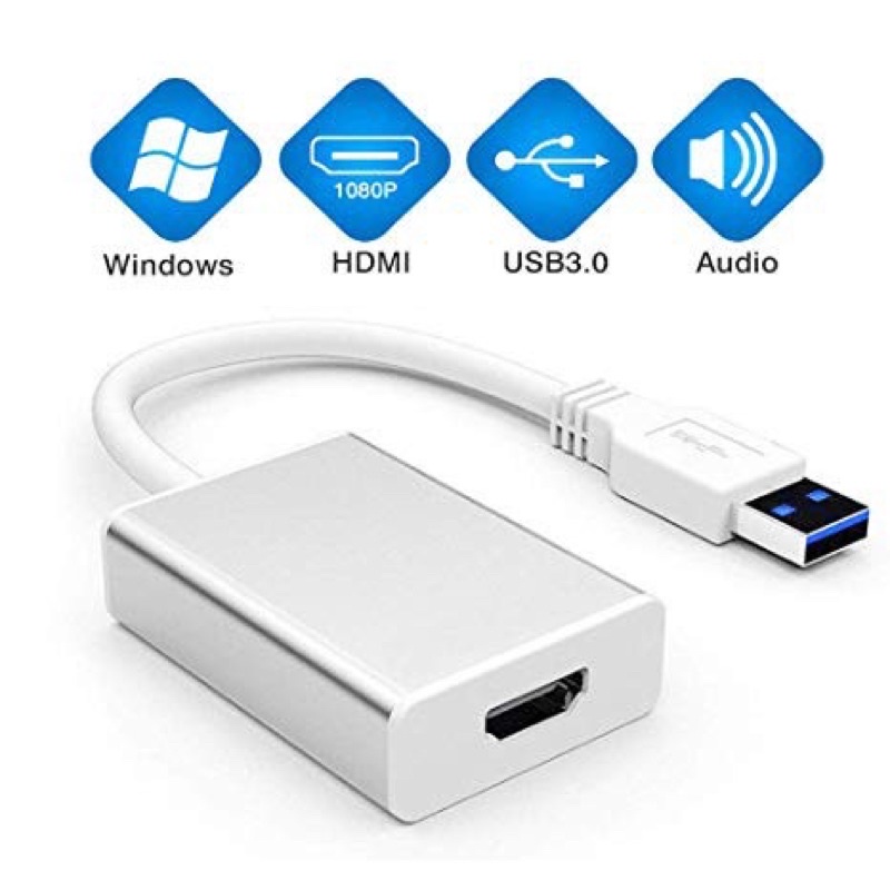 Cáp Chuyển Đổi, Cáp Chuyển USB 3.0 Sang VGA, USB to VGA -, chống giật, nhiễu, Truyền Tín Hiệu Tốc Độ Cao
