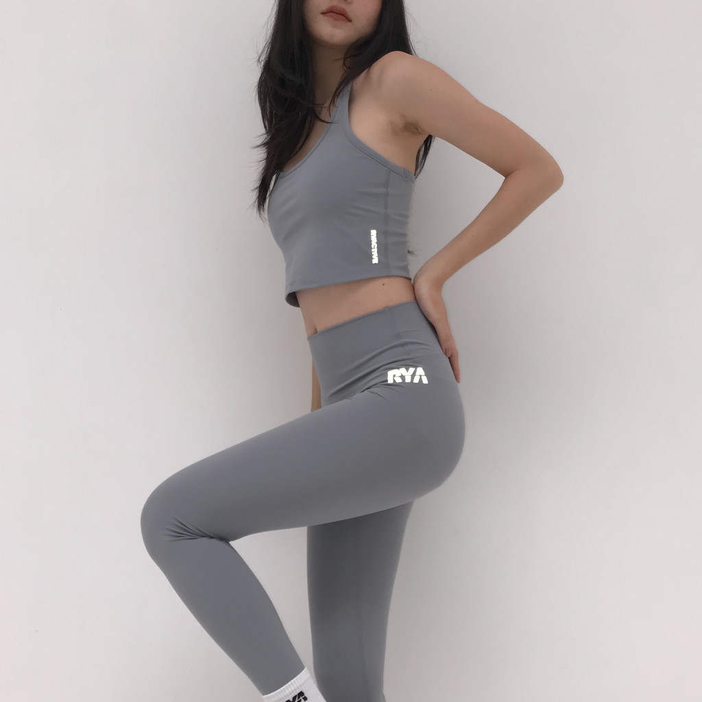 Quần tập yoga/thể thao lưng cao RYACTIVE - RYA Legging Ultimate Grey