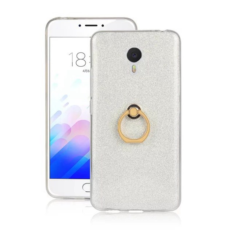 Ốp Lưng Silicone Hoạ Tiết Kim Tuyến Lấp Lánh Có Giá Đỡ Dành Cho Meizu M3 Note