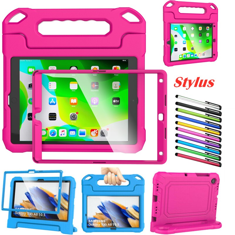 Ốp Máy Tính Bảng Bằng Silicon Có Tay Cầm Chống Sốc Cho iPad 10.2 inch 7th/8th/9th Generation 2019/2020/2021