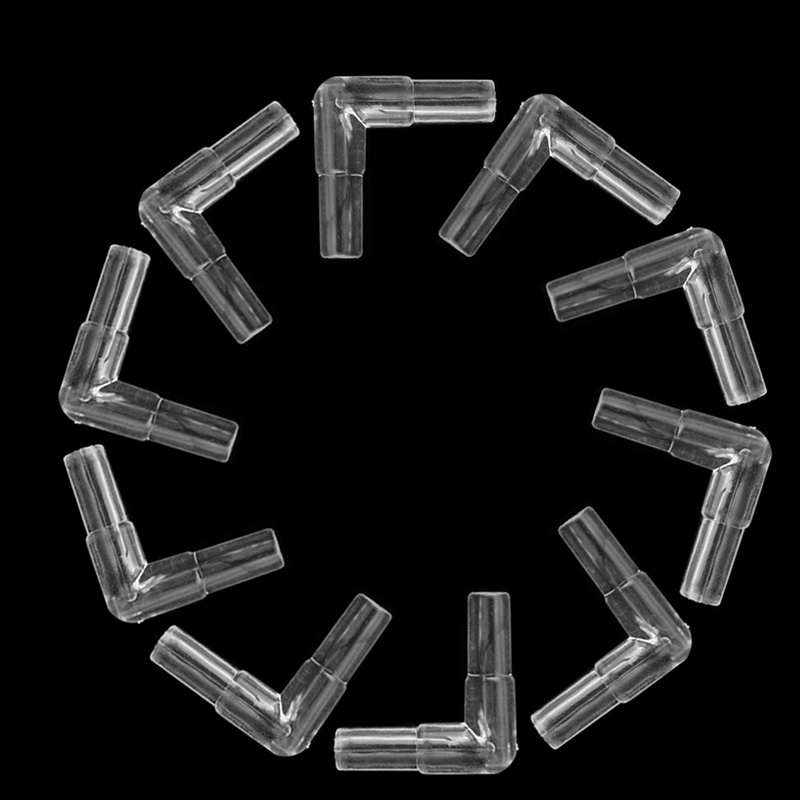 Set 10 Đầu Nối Ống Bơm Khí Bể Cá 2 Chiều Màu Trong Suốt