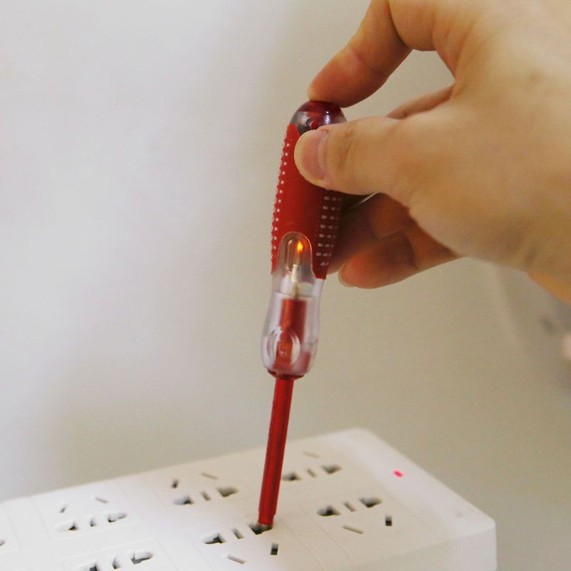 Bút thử điện 100 - 500V đầu có rãnh tiện dụng chất lượng cao