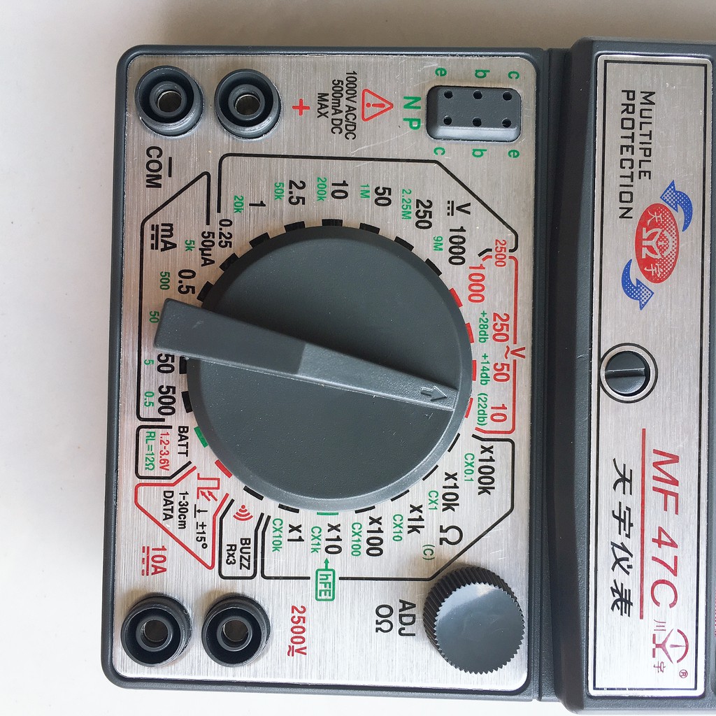 Đồng hồ kim vạn năng MF47C - Đồng hồ cơ vạn năng đầy đủ phụ kiện kèm theo