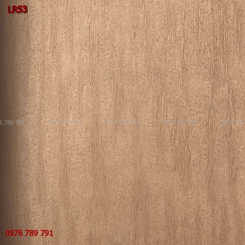 Giấy Dán Tường Trơn Xần Xước Tom Gỗ Màu Nâu LR53 Cho Phòng Thờ Lụa Không Keo Khổ 10m x 53cm