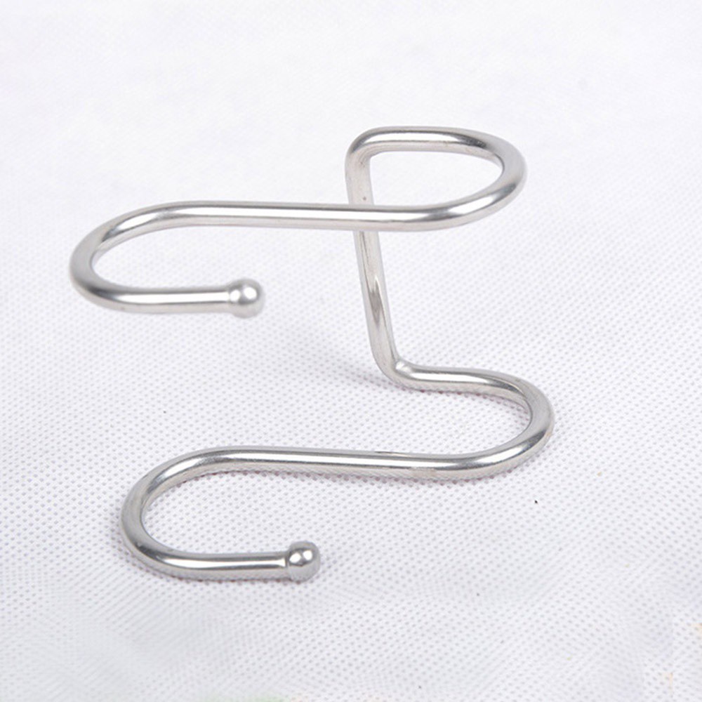 Móc Treo Quần Áo Hình Chữ S Nhiều Màu Tiện Dụng Cho Nhà Bếp / Phòng Tắm