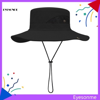 Nón tai bèo vành rộng phối lưới chống thấm nước / trầy xước / tia uv tiện lợi cho nam
